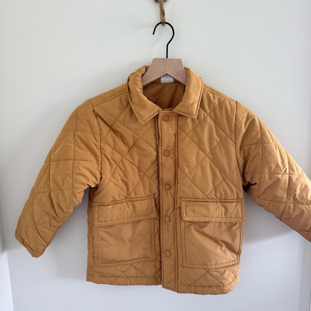 Zara Kids Quilted Jacket - Tan